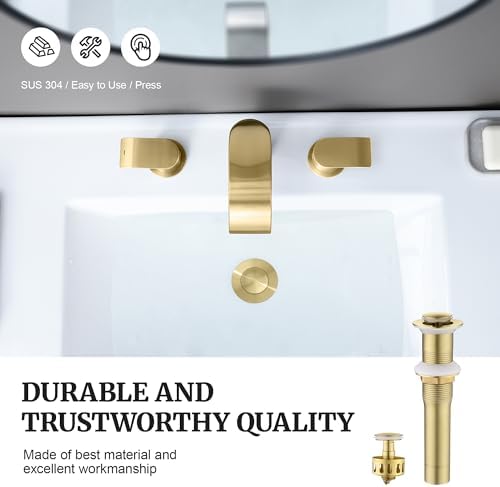 Bath Sink Drain Stopper with Filter Basket