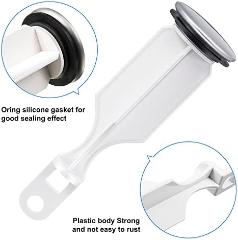 Keep Drains Clear with 2-Piece Sink Stoppers