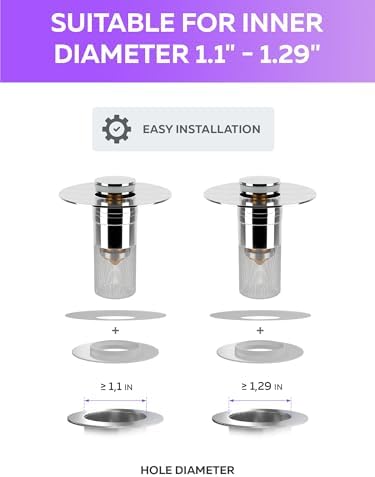 Universal Sink Drain Stopper - Easy to Install