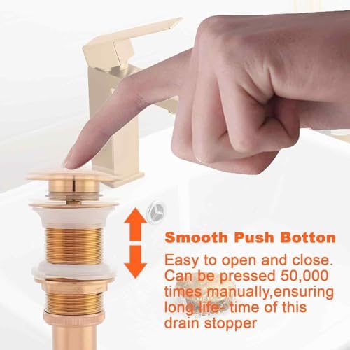 Enforose Sink Drain Stopper Rose Gold Design