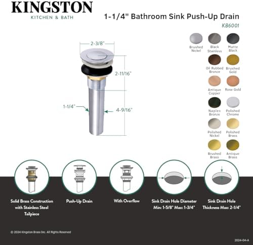 Durable Stylish Bath Sink Drain