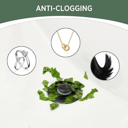 Universal Bathroom Sink Stopper 2-Pack Matte Black