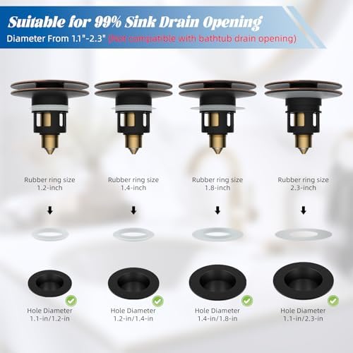 Bathroom Sink Stopper Oil-Rubbed Bronze