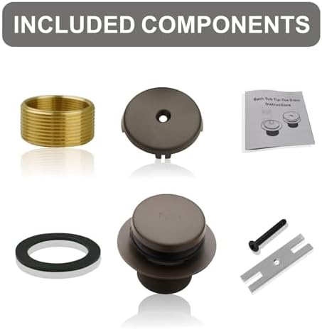 WELSAN bathtub drain kit Overflow-friendly design 1-hole adjustable