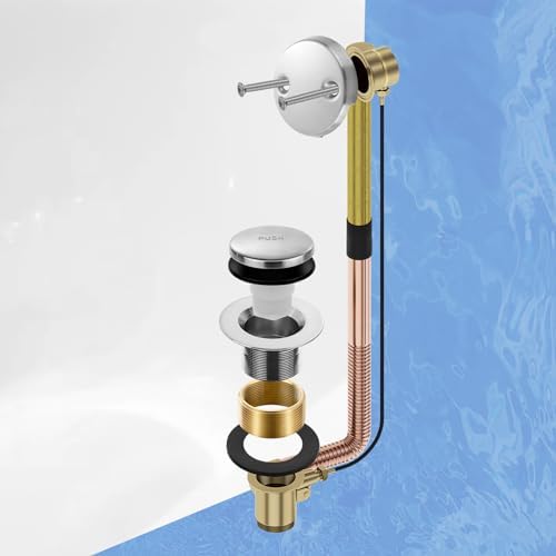 Brushed Nickel bathtub drain set