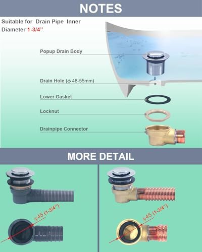 Convenient bathtub drain replacement with pop-up touch stoppers