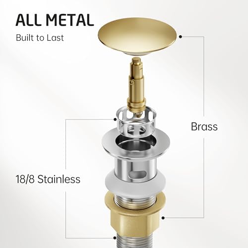 High-Quality Anti-Clog Sink Drain with Strainer Basket