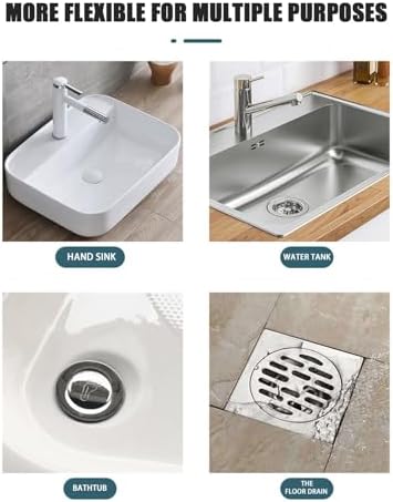 Upgraded Silicone Shower Drain Hair Catcher