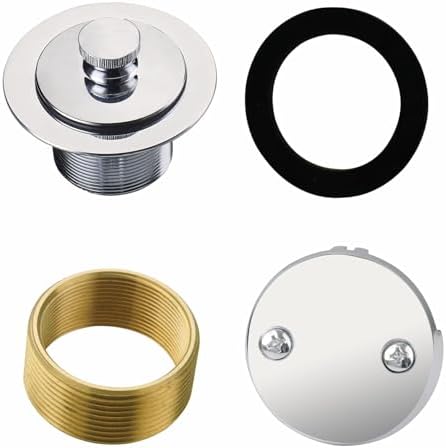 Boost Your Bathroom Experience with Hidrop Chrome Tub Drain Replacement Durable Versatile Design