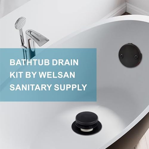 Black Bathtub Drain Conversion Kit for Bathroom Fixtures