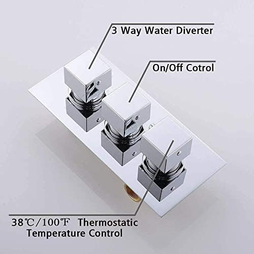 Huin ThermoStar 360-Degree Coverage Flowing Water System Dual Thanuess Shower