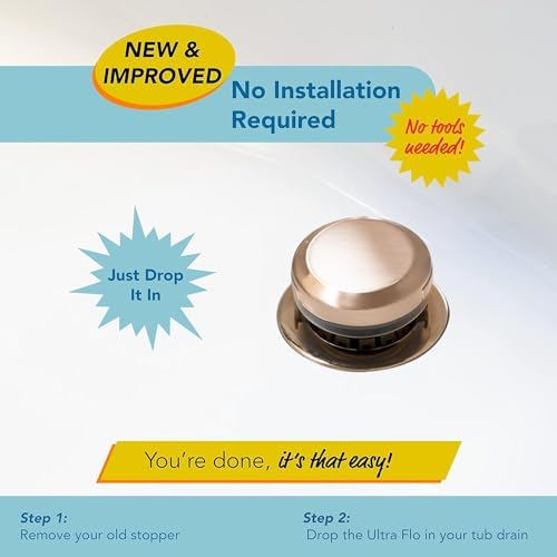 Drain Buddy Ultra Flo 2 in 1 Sink Stopper Hair Catcher 1