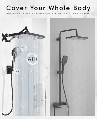 Rain Experience - Premium 122 Rainfall Handheld Shower Head with Anti-Clog Technology