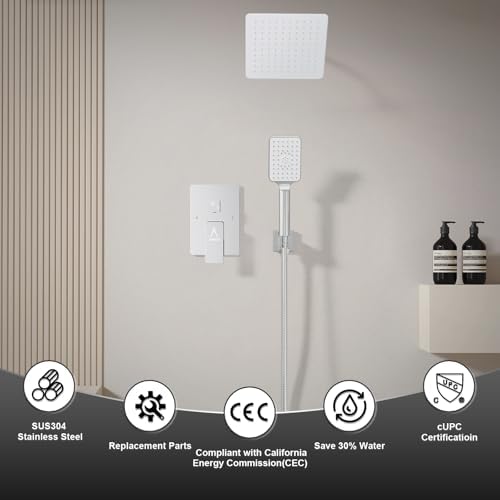 JQBQSModern Rain shower system with air technology 8 chrome Faucet set