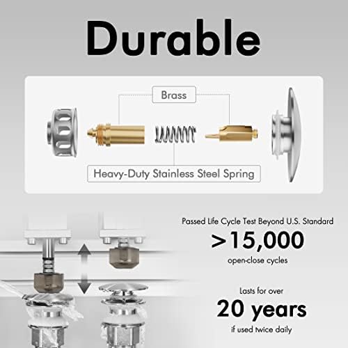 KES Premium Sink Drain - Overflow Preventer