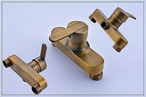 Retro-Style Shower Faucet Set Single Handle Antique Bathroom Faucet