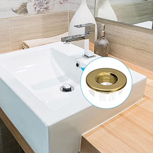 Sink Trim Overflow Cover for Kitchens Bathrooms Gold