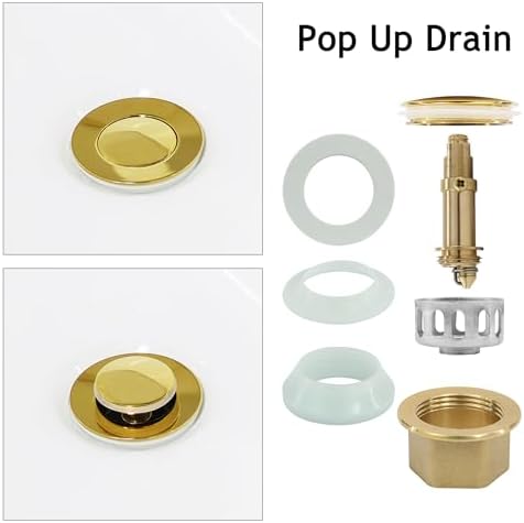 Premium Gold-Plated Stainless Steel Sink Drain