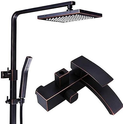 High-Quality Single-Hand Rainfall Bathroom Shower Set with ABS Nozzles