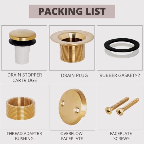 Bathtub Drain Plug Set