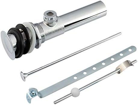 Artiwell Sink Pop-Up Drain Stopper Assembly with Lift Rod and Overflow