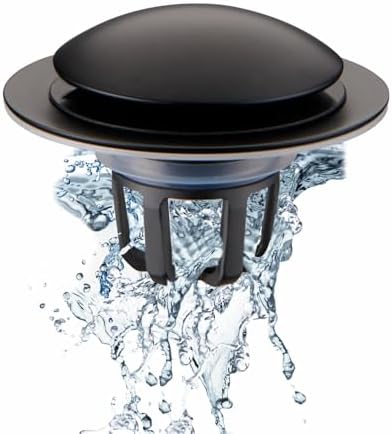 WELSAN Universal Pop Up Drain Strainer with Hair Catcher