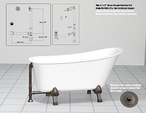 Artiwell Vintage claw foot Tub Drain Kit