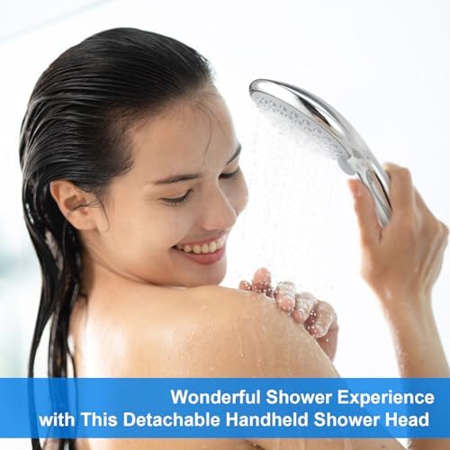 5-in-1 Detachable Handheld Shower Head for Easy Versatile bathing