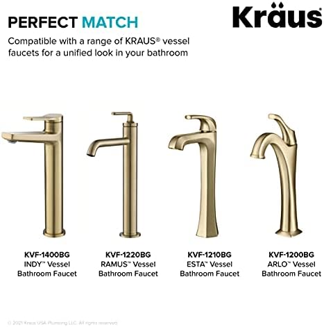 Kraus Enhanced Drain ez installation in brushed gold