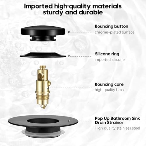 Washever Universal Bathtub Drain Stopper Kit