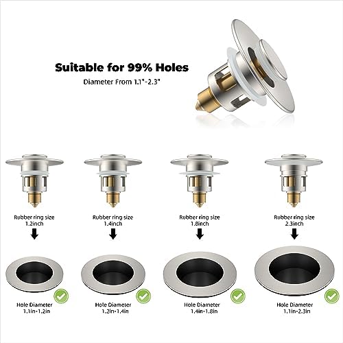 Bathroom Sink Stopper for 11-23 Drains