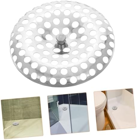 Garneck stainless steel shower drain strainer with clog prevention for bath kitchen