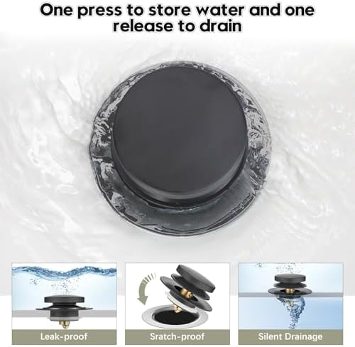 Washever Universal Bathtub Drain Stopper Kit