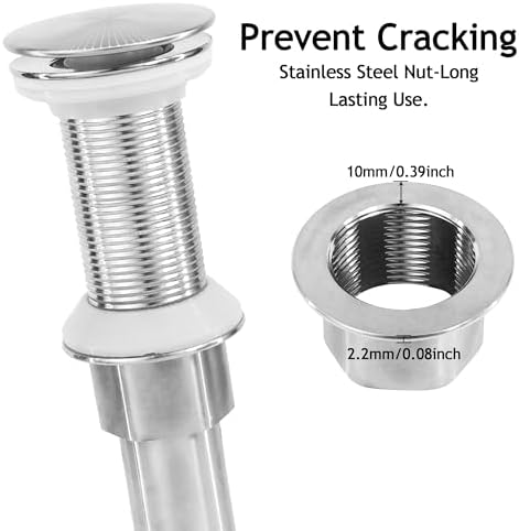 Stainless Steel Pop-Up Sink Drain with Strainer