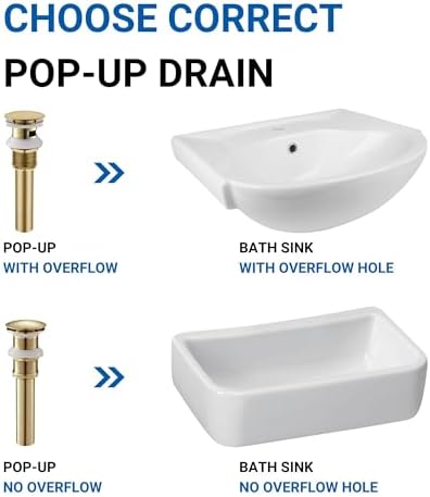 OAKLAND Pop-Up Sink Drain Stopper Overflow Airtight Design