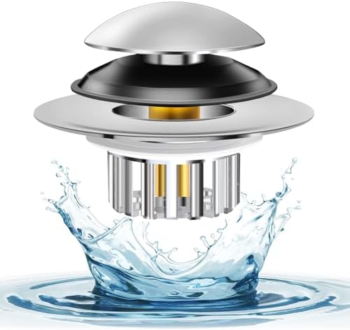Universal Bathtub Drain Stopper with Anti-Clog