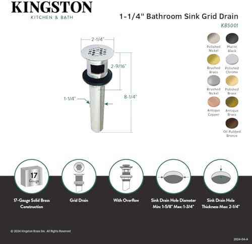 High-Quality Matte Black Sink Drain