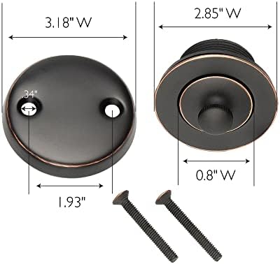 High-Quality Lift and Turn Bath Drain Plug Kit