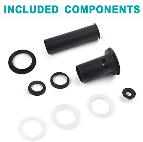 BESTILL Bathroom Sink Drain Stopper Matte Black