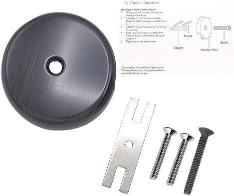 Gold-Haos Single Hole Bathtub Drain Overflow Plate