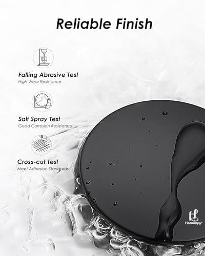 Matte Black Sink Drain Set with Overflow Protection