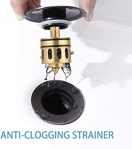 ESFOR 304 Stainless Steel Sink Drain with Overflow
