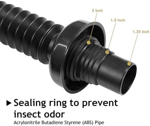 Rakickyer Premium Bathroom Sink Drain Kit with Expandable P-Trap Deodorizing Feature