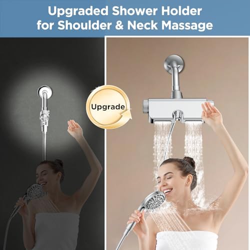 Dual Massage Shower Combo - Handheld Fixed