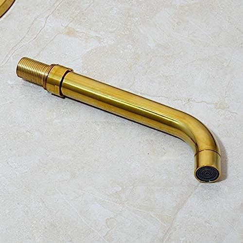 Brushed Gold Solid Brass Bathroom Shower Set