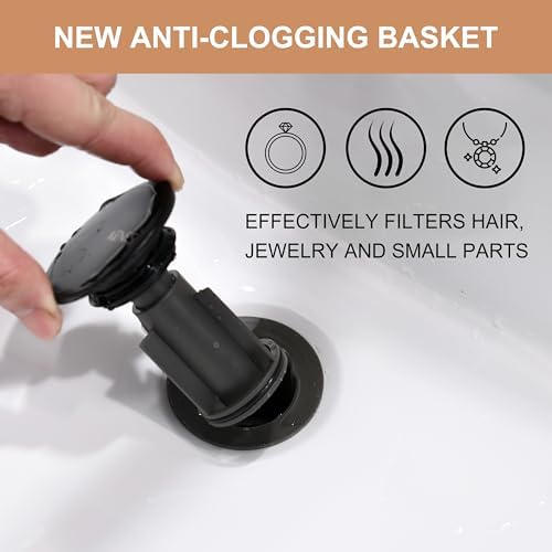 Kenes Bathroom Sink Drain Stopper Overflow Prevention Solution