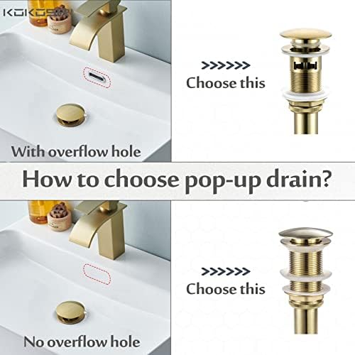 Kokosir Pop Up Sink Drain C1001BG