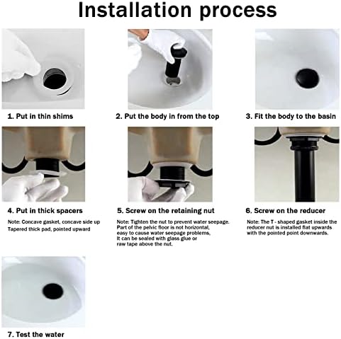 ZASLEME Pop Up Sink Drain - Vessel Sink Drainage System