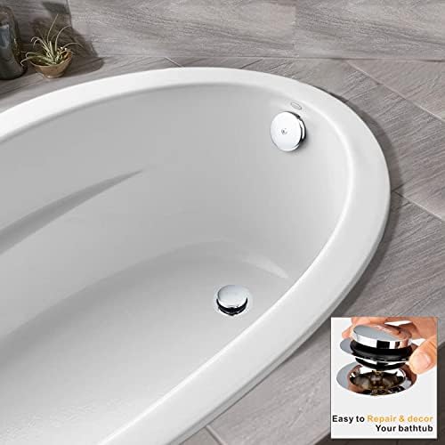 Chrome Universal Tub Drain Kit for Easy bathtub Installation