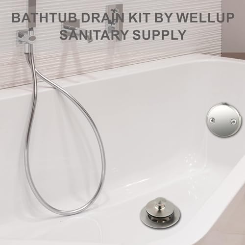 Sturdy bathtub drain kit for lift turn installation